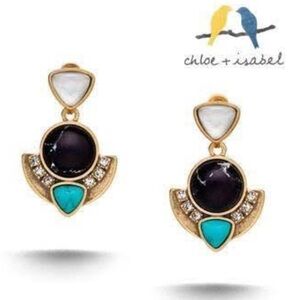 Chloe + Isabel Gold and Turquoise Earrings